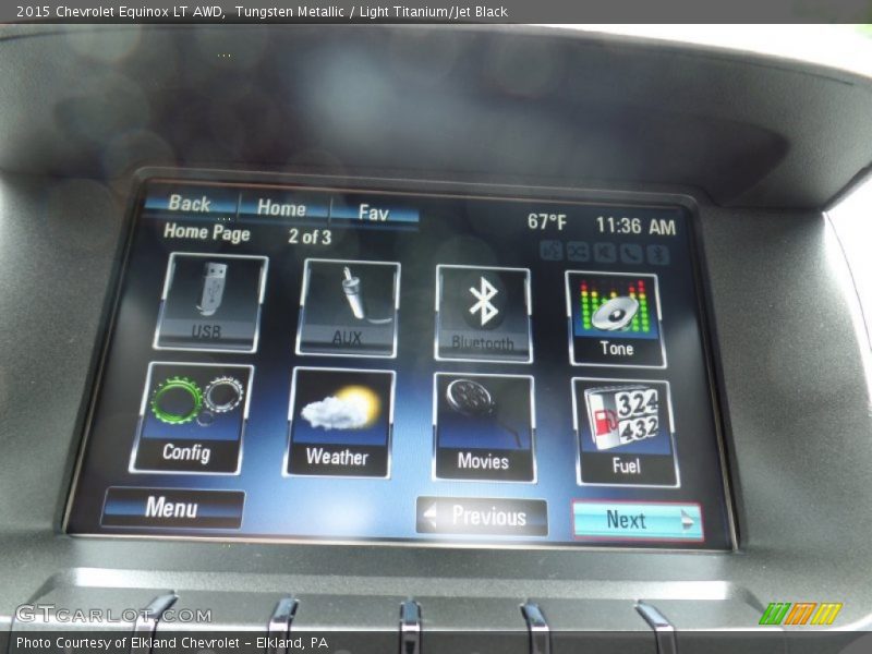 Tungsten Metallic / Light Titanium/Jet Black 2015 Chevrolet Equinox LT AWD
