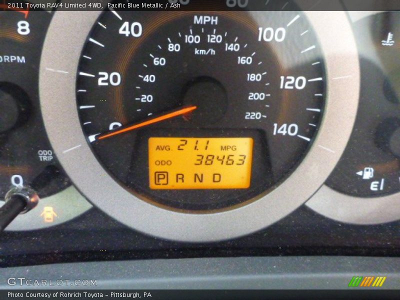 Pacific Blue Metallic / Ash 2011 Toyota RAV4 Limited 4WD