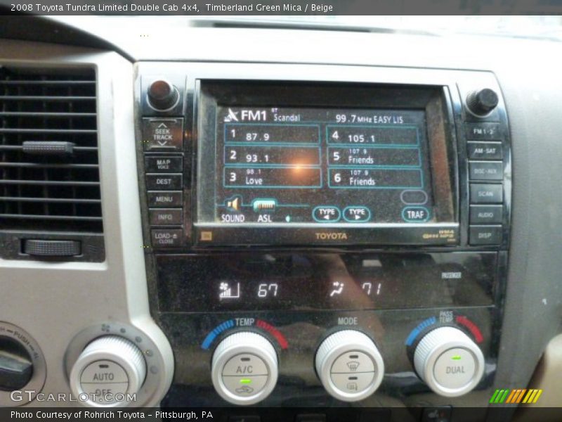 Timberland Green Mica / Beige 2008 Toyota Tundra Limited Double Cab 4x4