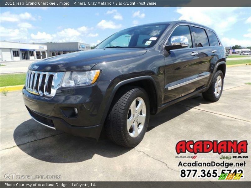 Mineral Gray Metallic / Black/Light Frost Beige 2011 Jeep Grand Cherokee Limited