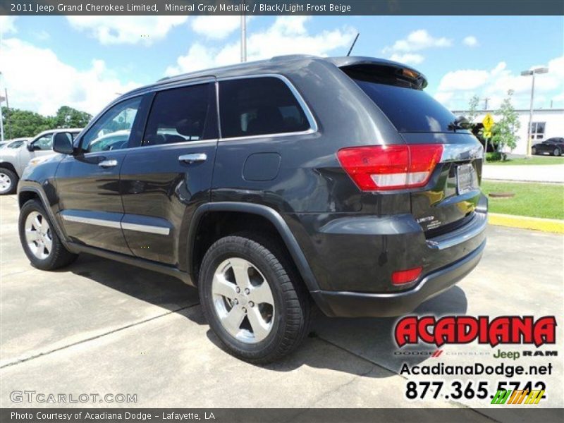 Mineral Gray Metallic / Black/Light Frost Beige 2011 Jeep Grand Cherokee Limited