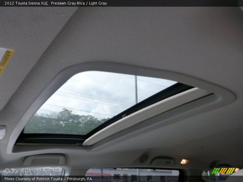 Predawn Gray Mica / Light Gray 2012 Toyota Sienna XLE