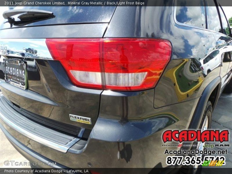 Mineral Gray Metallic / Black/Light Frost Beige 2011 Jeep Grand Cherokee Limited