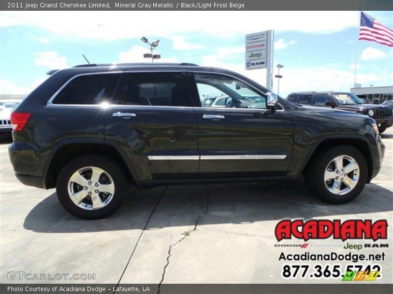 Mineral Gray Metallic / Black/Light Frost Beige 2011 Jeep Grand Cherokee Limited