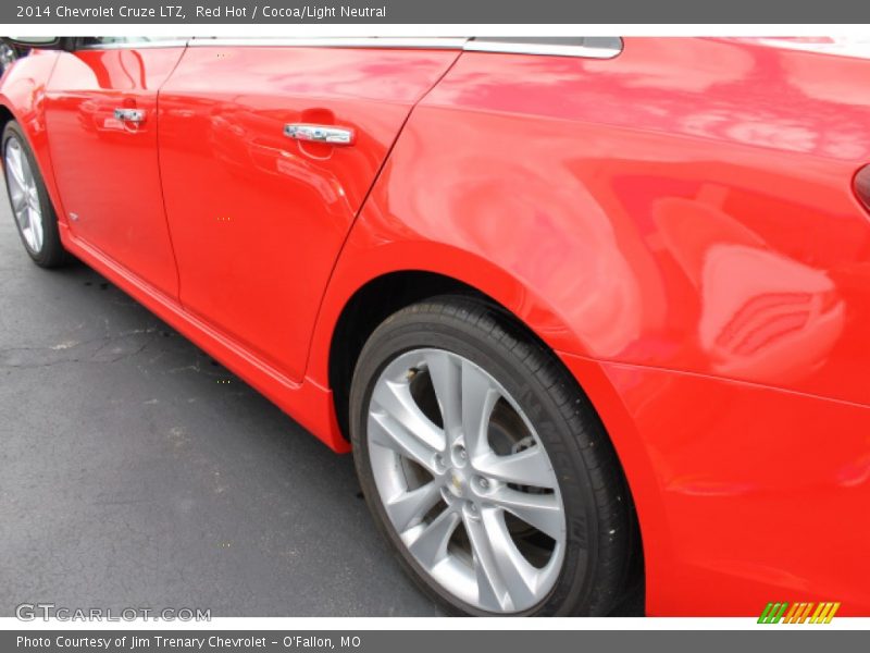 Red Hot / Cocoa/Light Neutral 2014 Chevrolet Cruze LTZ