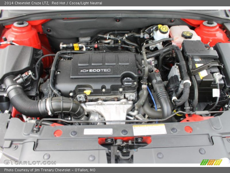 Red Hot / Cocoa/Light Neutral 2014 Chevrolet Cruze LTZ