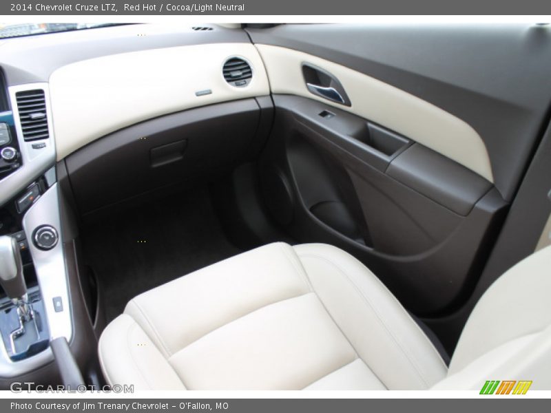 Red Hot / Cocoa/Light Neutral 2014 Chevrolet Cruze LTZ