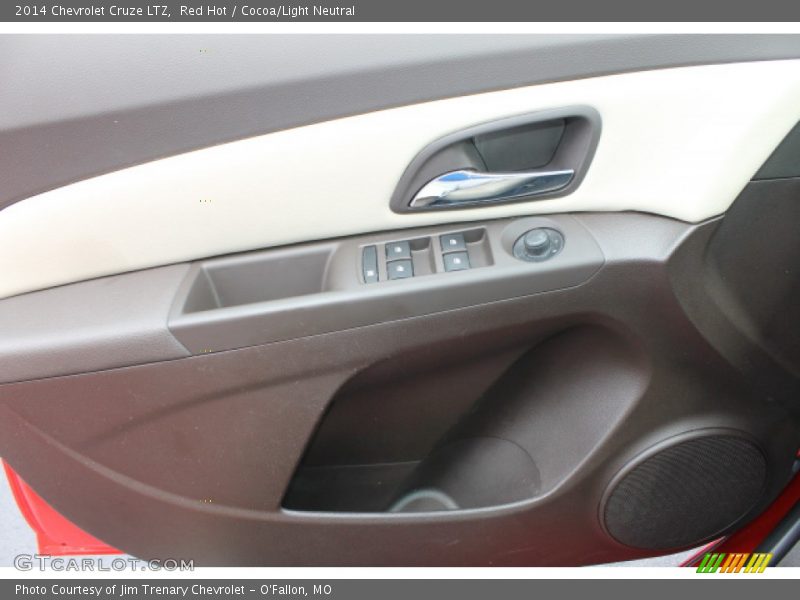 Red Hot / Cocoa/Light Neutral 2014 Chevrolet Cruze LTZ