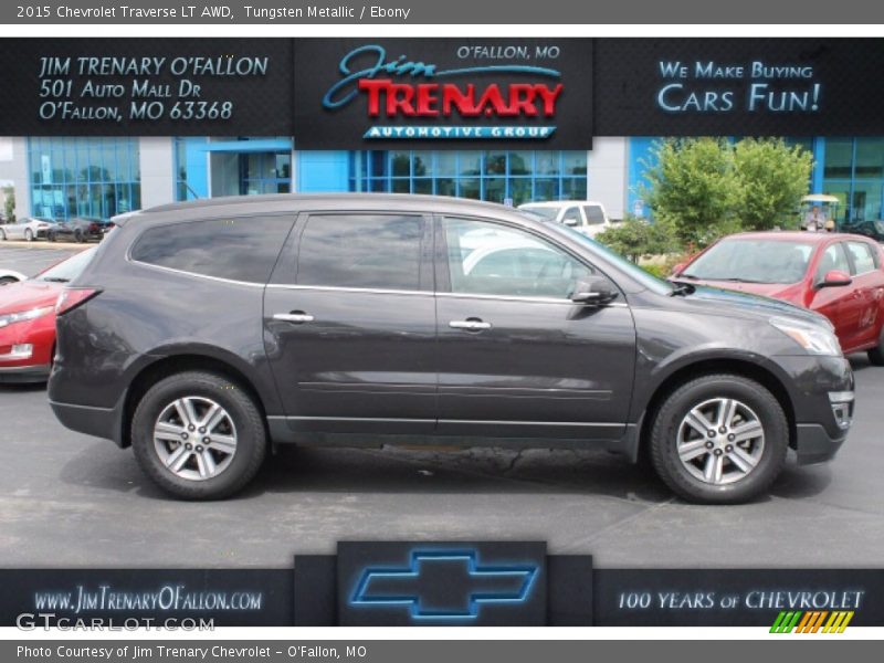 Tungsten Metallic / Ebony 2015 Chevrolet Traverse LT AWD
