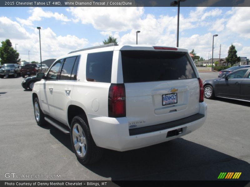White Diamond Tricoat / Cocoa/Dune 2015 Chevrolet Tahoe LT 4WD