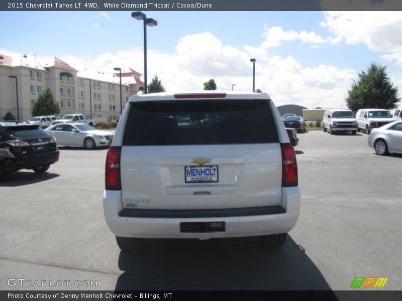 White Diamond Tricoat / Cocoa/Dune 2015 Chevrolet Tahoe LT 4WD