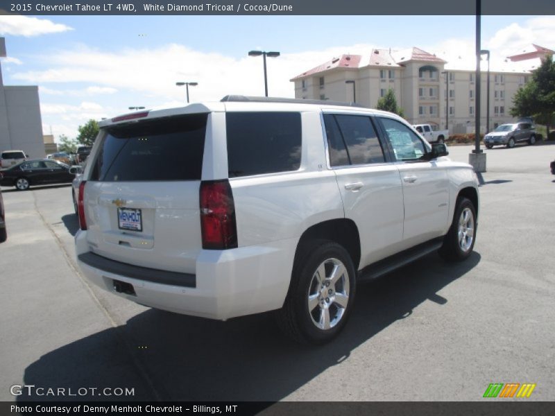 White Diamond Tricoat / Cocoa/Dune 2015 Chevrolet Tahoe LT 4WD