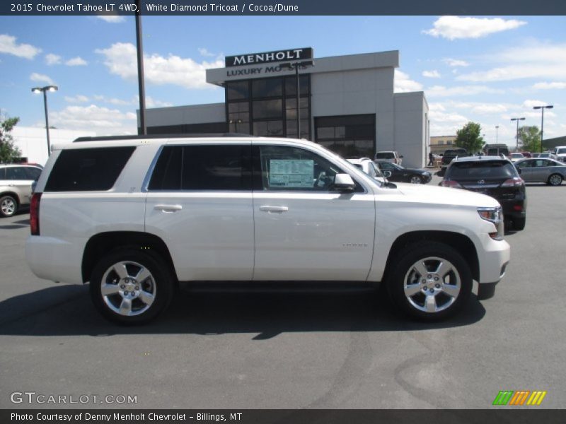 White Diamond Tricoat / Cocoa/Dune 2015 Chevrolet Tahoe LT 4WD