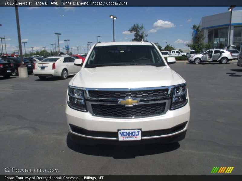 White Diamond Tricoat / Cocoa/Dune 2015 Chevrolet Tahoe LT 4WD