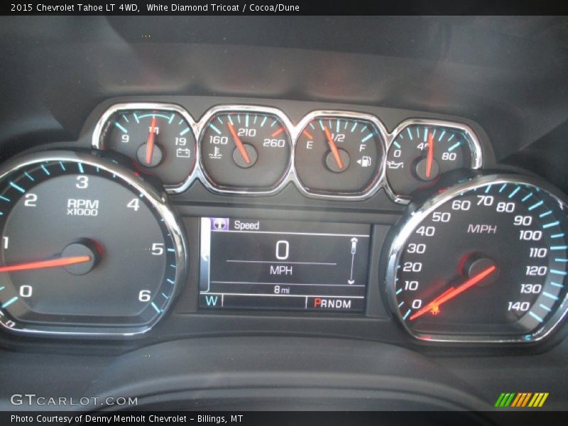 White Diamond Tricoat / Cocoa/Dune 2015 Chevrolet Tahoe LT 4WD