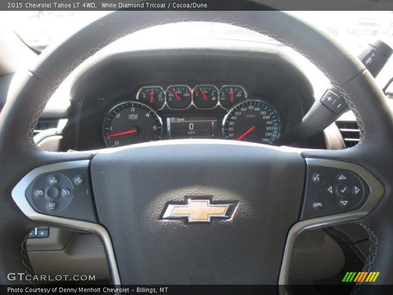 White Diamond Tricoat / Cocoa/Dune 2015 Chevrolet Tahoe LT 4WD