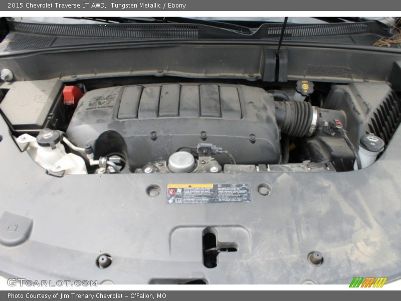 Tungsten Metallic / Ebony 2015 Chevrolet Traverse LT AWD