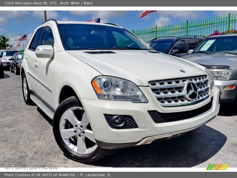 Arctic White / Black 2009 Mercedes-Benz ML 350