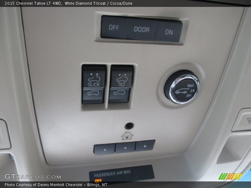 White Diamond Tricoat / Cocoa/Dune 2015 Chevrolet Tahoe LT 4WD