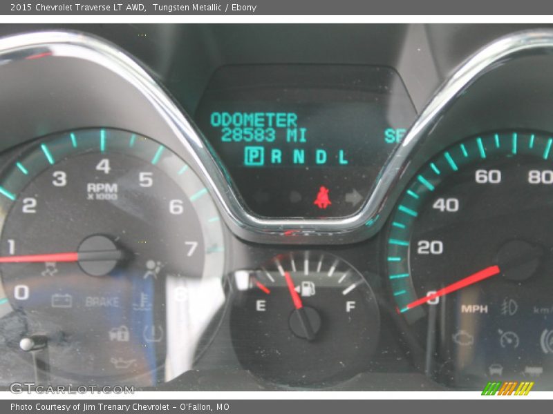 Tungsten Metallic / Ebony 2015 Chevrolet Traverse LT AWD