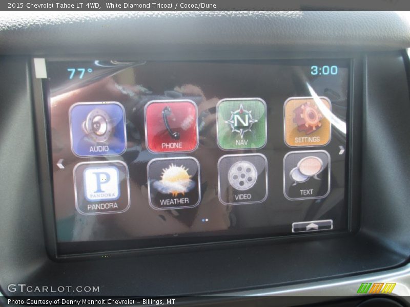 White Diamond Tricoat / Cocoa/Dune 2015 Chevrolet Tahoe LT 4WD