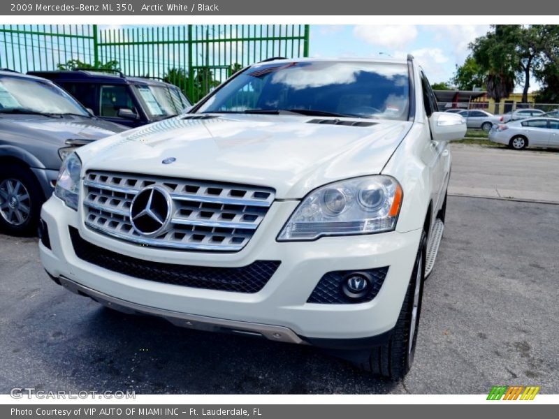 Arctic White / Black 2009 Mercedes-Benz ML 350