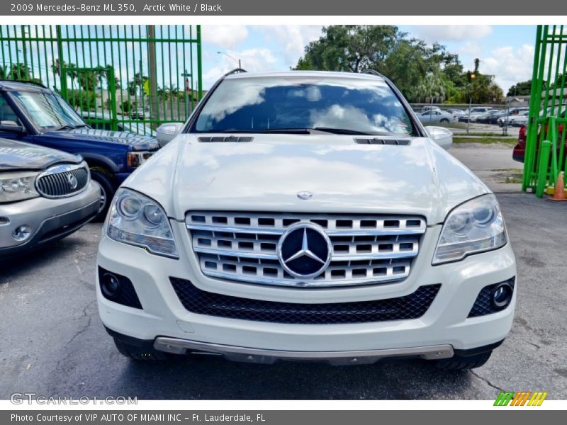 Arctic White / Black 2009 Mercedes-Benz ML 350