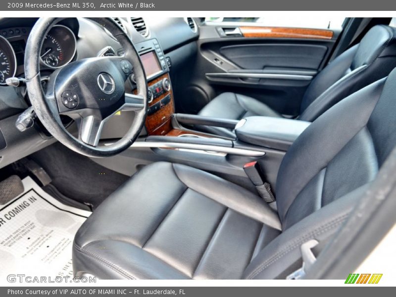 Arctic White / Black 2009 Mercedes-Benz ML 350