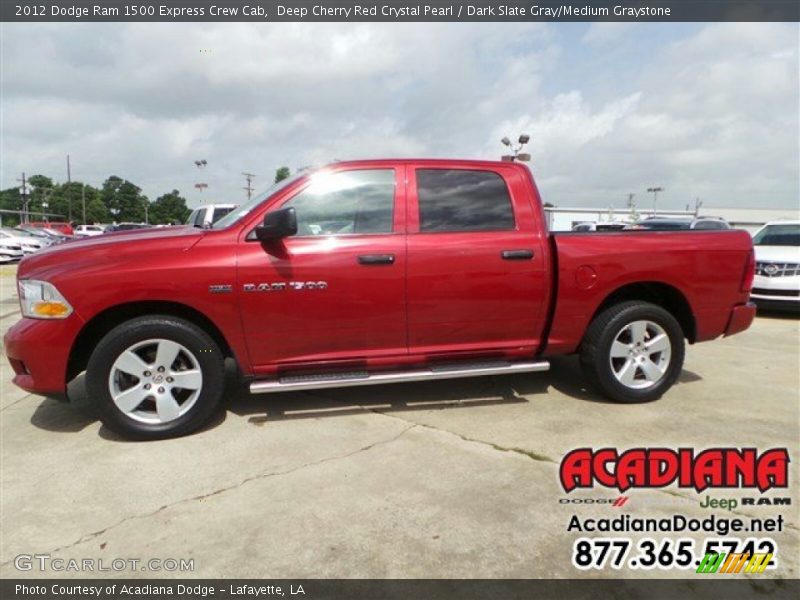 Deep Cherry Red Crystal Pearl / Dark Slate Gray/Medium Graystone 2012 Dodge Ram 1500 Express Crew Cab