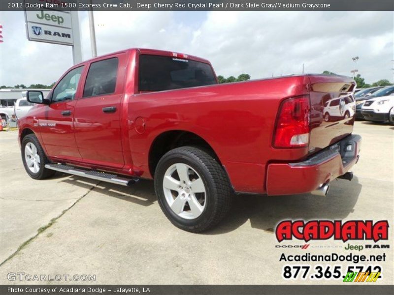 Deep Cherry Red Crystal Pearl / Dark Slate Gray/Medium Graystone 2012 Dodge Ram 1500 Express Crew Cab