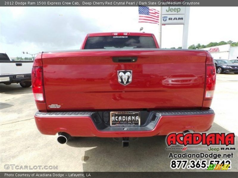 Deep Cherry Red Crystal Pearl / Dark Slate Gray/Medium Graystone 2012 Dodge Ram 1500 Express Crew Cab