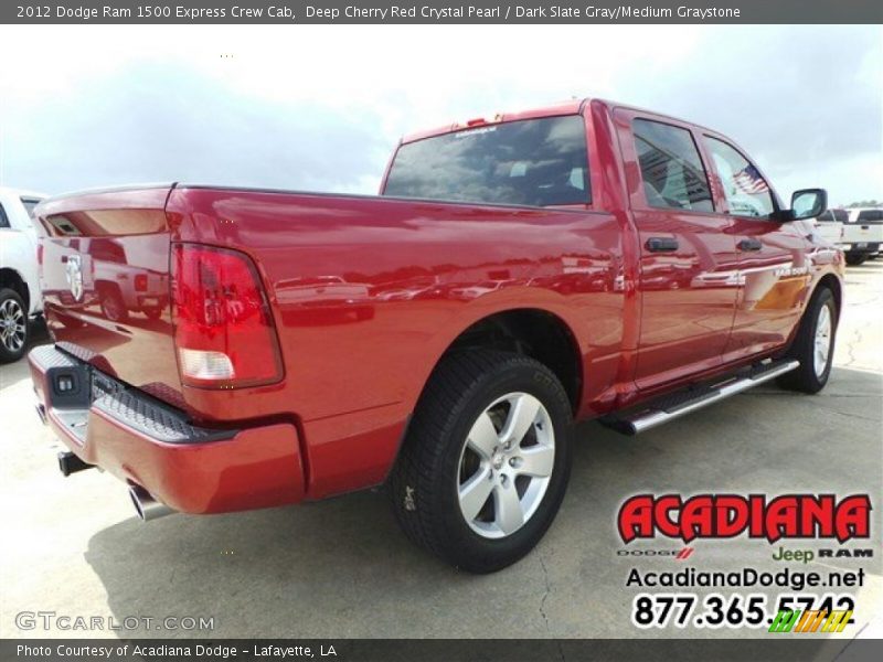 Deep Cherry Red Crystal Pearl / Dark Slate Gray/Medium Graystone 2012 Dodge Ram 1500 Express Crew Cab