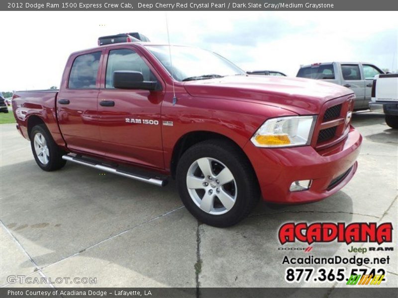 Deep Cherry Red Crystal Pearl / Dark Slate Gray/Medium Graystone 2012 Dodge Ram 1500 Express Crew Cab