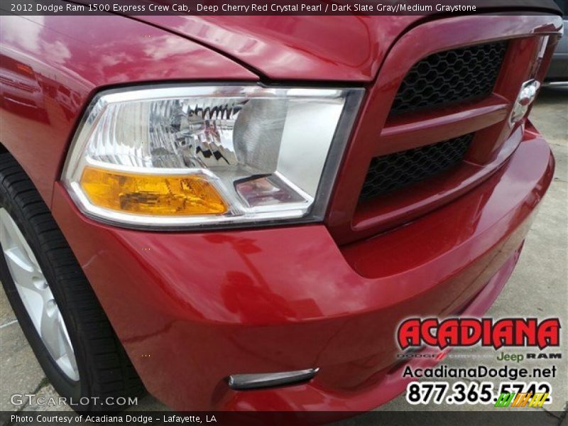 Deep Cherry Red Crystal Pearl / Dark Slate Gray/Medium Graystone 2012 Dodge Ram 1500 Express Crew Cab