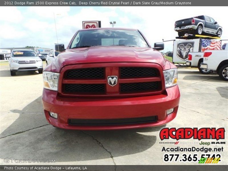 Deep Cherry Red Crystal Pearl / Dark Slate Gray/Medium Graystone 2012 Dodge Ram 1500 Express Crew Cab