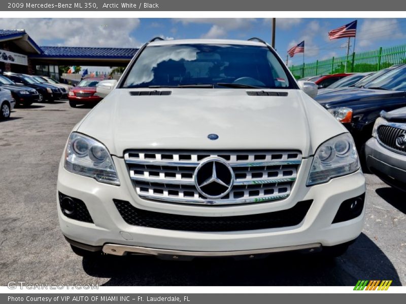 Arctic White / Black 2009 Mercedes-Benz ML 350