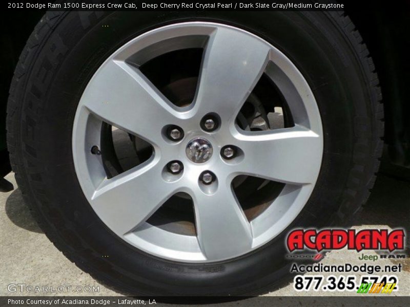 Deep Cherry Red Crystal Pearl / Dark Slate Gray/Medium Graystone 2012 Dodge Ram 1500 Express Crew Cab