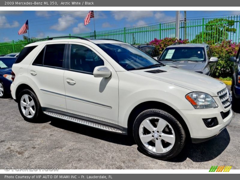 Arctic White / Black 2009 Mercedes-Benz ML 350