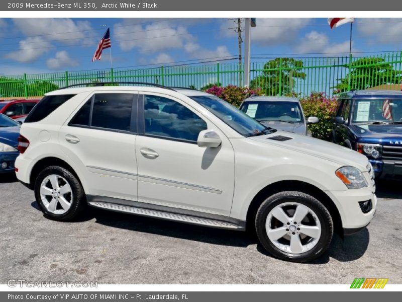 Arctic White / Black 2009 Mercedes-Benz ML 350