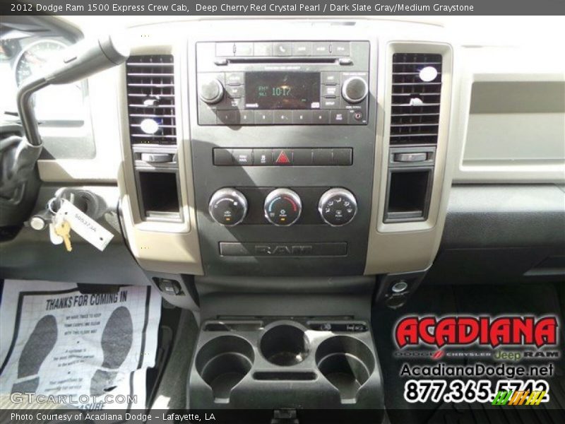 Deep Cherry Red Crystal Pearl / Dark Slate Gray/Medium Graystone 2012 Dodge Ram 1500 Express Crew Cab