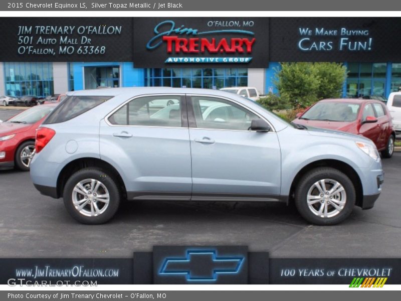 Silver Topaz Metallic / Jet Black 2015 Chevrolet Equinox LS