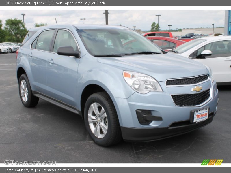Silver Topaz Metallic / Jet Black 2015 Chevrolet Equinox LS