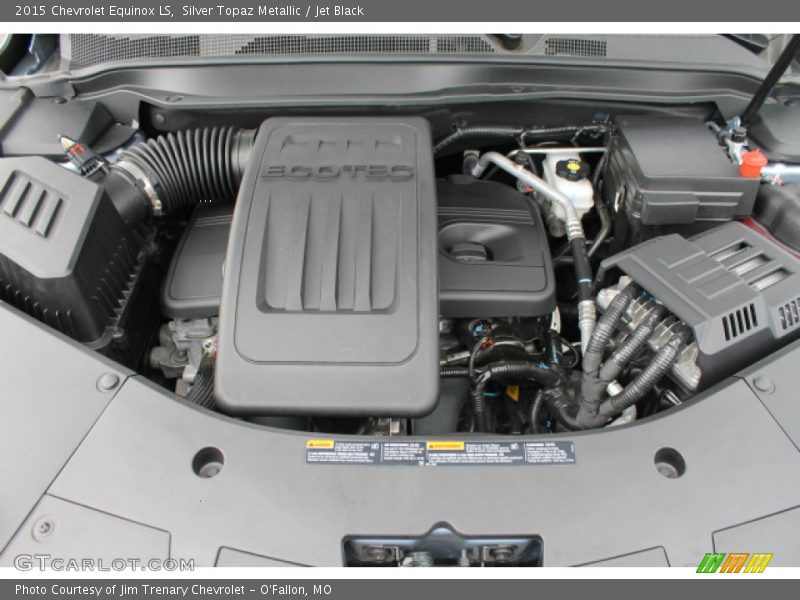 Silver Topaz Metallic / Jet Black 2015 Chevrolet Equinox LS