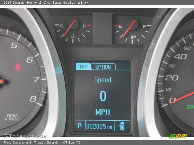 Silver Topaz Metallic / Jet Black 2015 Chevrolet Equinox LS