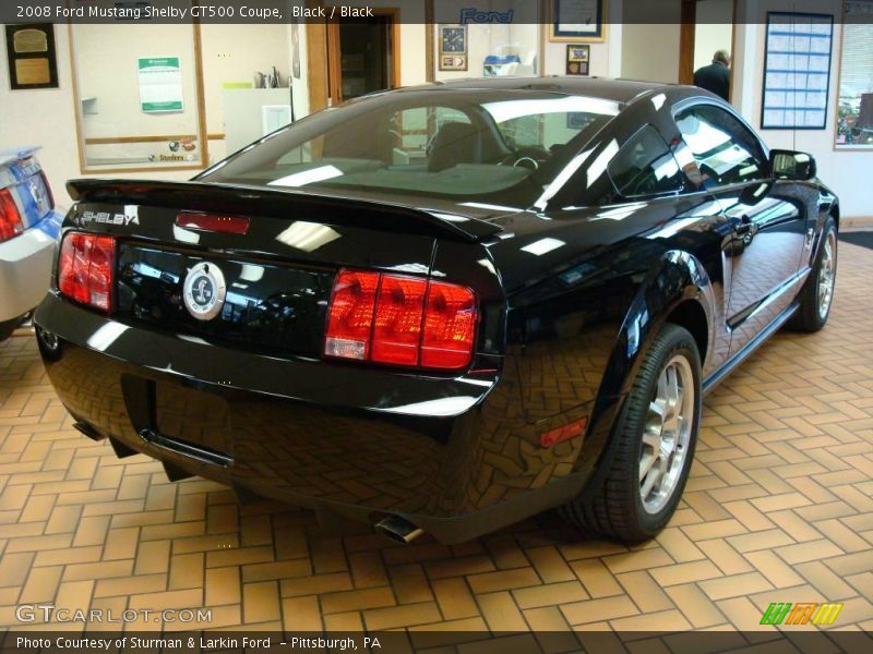Black / Black 2008 Ford Mustang Shelby GT500 Coupe