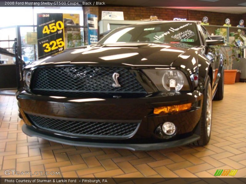 Black / Black 2008 Ford Mustang Shelby GT500 Coupe
