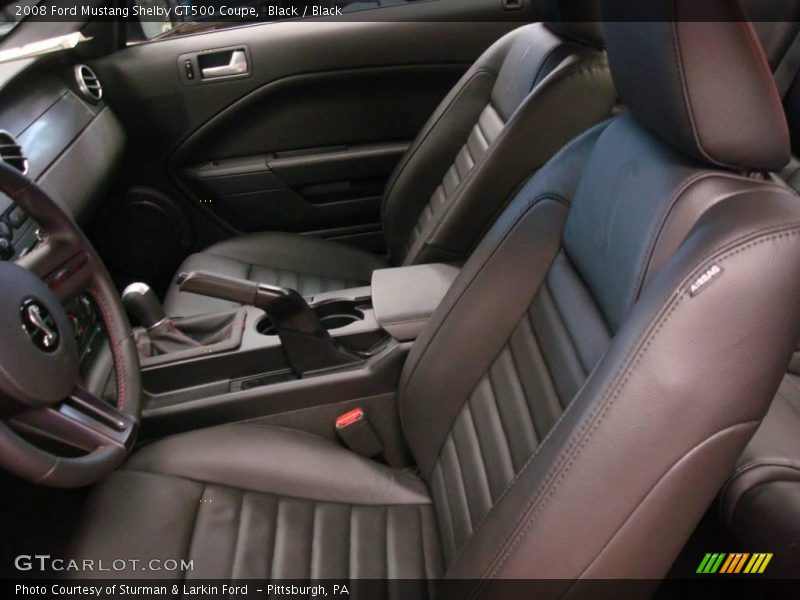 Black / Black 2008 Ford Mustang Shelby GT500 Coupe