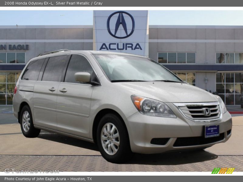 Silver Pearl Metallic / Gray 2008 Honda Odyssey EX-L