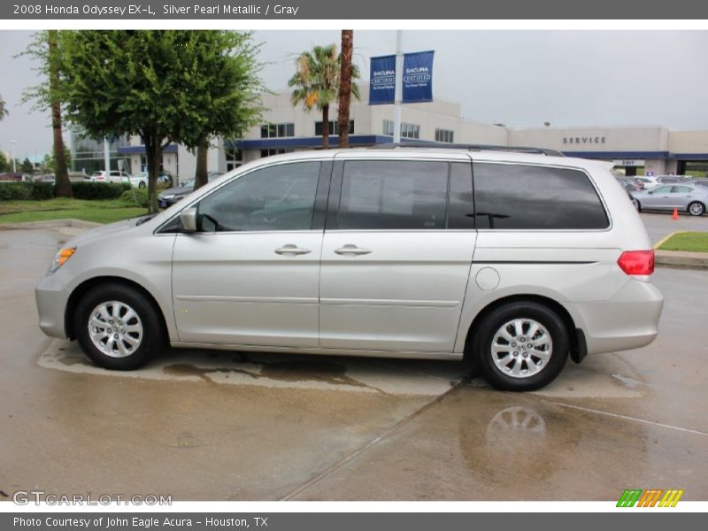 Silver Pearl Metallic / Gray 2008 Honda Odyssey EX-L