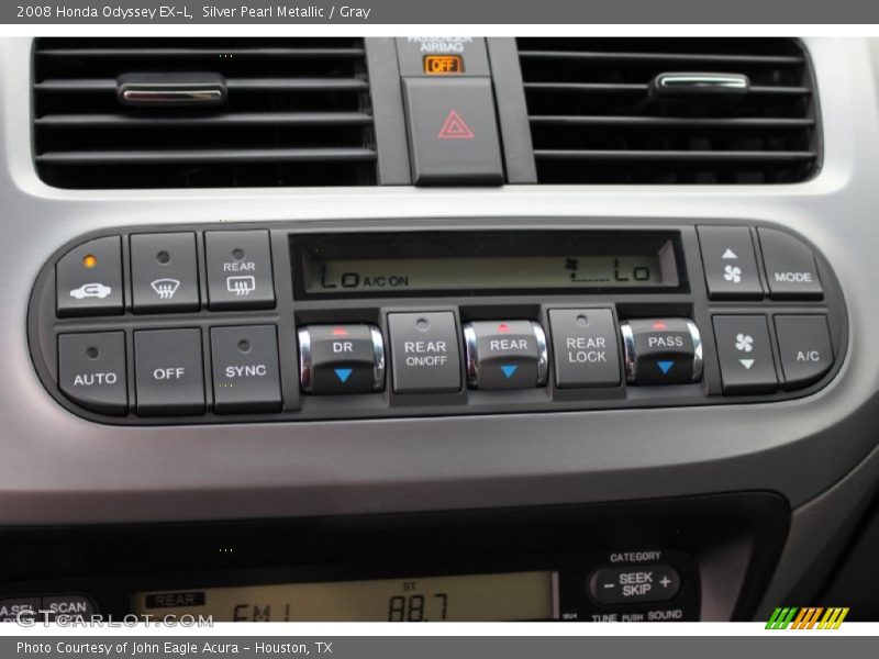 Silver Pearl Metallic / Gray 2008 Honda Odyssey EX-L